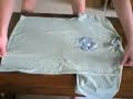 Quick shirt folding, a narrated guide in English (flipped)