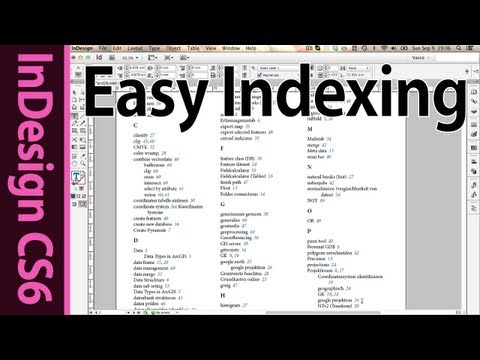 how to define sections in indesign