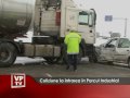 Coliziune la intrarea în parc