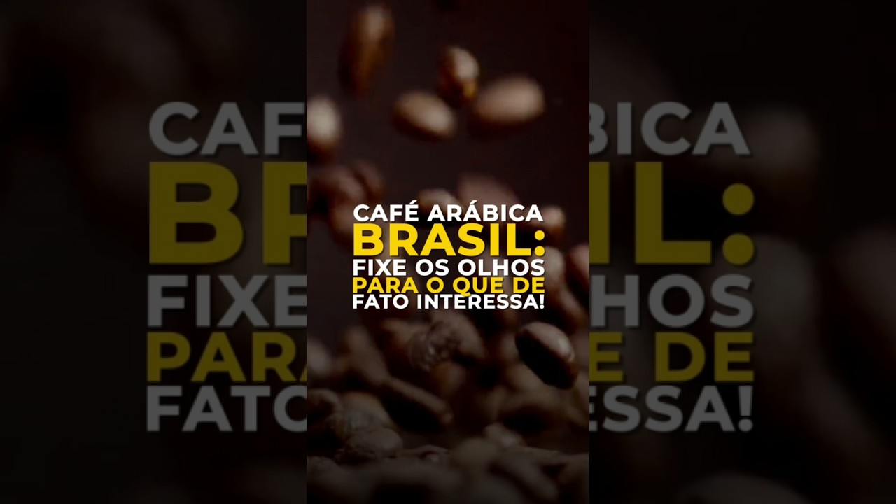 CAFÉ ARÁBICA BRASIL: FIXE OS OLHOS PARA O QUE DE FATO INTERESSA!