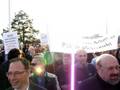 Marsch für die Zukunft der Siemens PSE angekommen Pfeifkonzert Panorama
