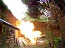 Shooting an areosol can with a rifle