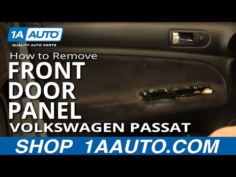 How To Install Replace Remove Front Door Panel Volkswagen Passat Wagon 1AAuto.com