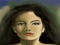Digital finger painting time lapse the kepper of time by Damien Rowe
