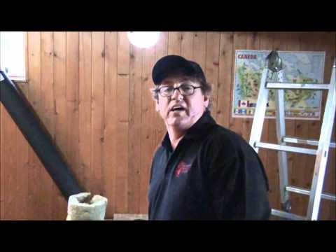 how to vent pellet stove in basement