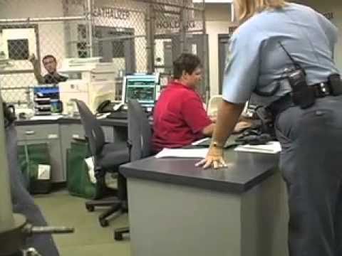 booking - For demonstrative purposes, Salina Journal reporter David Clouston went through the booking process at the Saline County Jail.