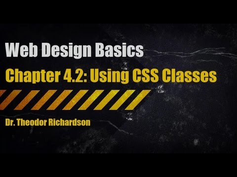 how to define class in css