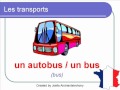 French Lesson 36 - Les Transports Vocabulaire [transport Transportation Travel Vocabulary]