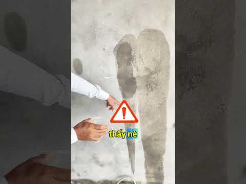 Vữa chống thấm là nó không bị loang nước