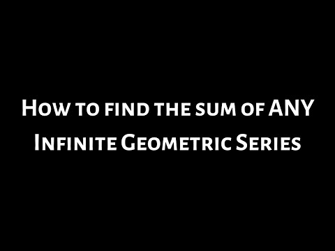 how to prove geometric series is convergent