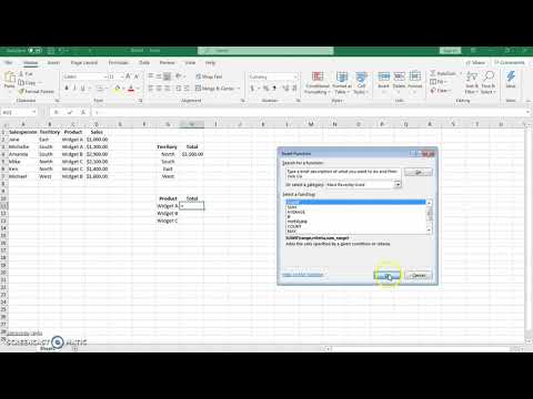 video-linktoworks-How to use the SumIf Function to Total Specific Values...