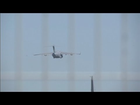 plane - An Australian air force transport plane was the last plane to depart eastern Ukraine on Saturday, carrying victims of the MH17. Report by Hettie Maylam.