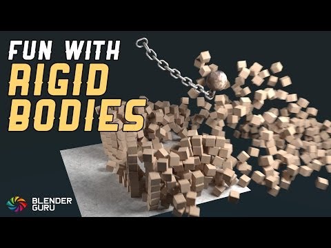 blender - Discover how to create a rigid body simulation in just 11 minutes. Full text summary: http://www.blenderguru.com/?p=11638 We make a chain, a wrecking ball th...