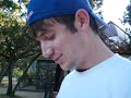 Sean eats animal food at the zoo