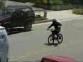 Jackass BMX Roof Crash LOL!