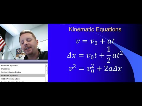 how to decide which kinematic equation to use