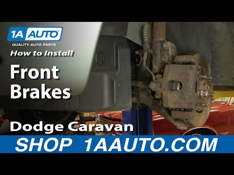 How To Install Replace Front Disc Brakes Dodge Caravan Chrysler Town and Country 1AAuto.com