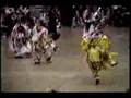 Girls grass dancing - dance off - Native American Pow wow
