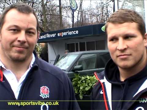The England Rugby Team @ The Land Rover Experience