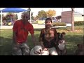 DOG TRAINING-PIT BULLS EARN CANINE GOOD CITIZEN CERT.