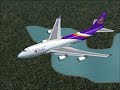 Flight Simulator 2004 Hong Kong to Bangkok by Thai Airways
