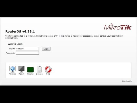 MikroTik Router First Time Startup and Setup using WebFig