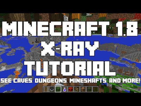 how to make a x-ray machine on minecraft