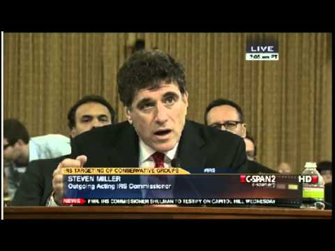 steven - PAUL RYAN IRS Steven Miller at House Hearing.