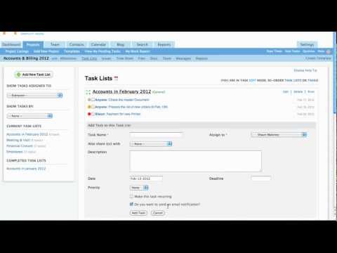 DeskAway - Overview of the Task Lists