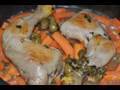 poulet dore aux carotte fondante et cumin