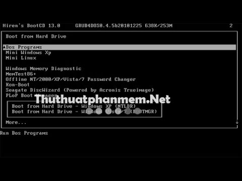 how to boot hirens from a usb