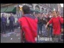 Imágenes del primer enfrentamiento rumbo al Zócalo