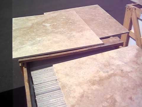 how to fill travertine
