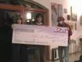 sick tasha and dishka giving a prize in jerusalem