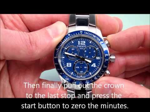 how to adjust chronograph watch
