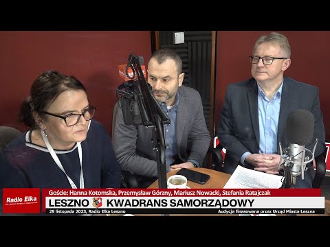 Leszno Kwadrans Samorządowy - H. Kotomska, P. Górzny,... :: Goście: Hanna Kotomska (PL 18), Przemysław Górzny (Koalicja Obywatelska), Mariusz Nowacki (Prawo i Sprawiedliwość), Stefania Ratajczak (Leszno 2050)Rozmawia: Jarek Adamek