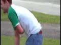 Whiped myself with a bull whip