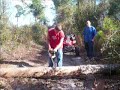How not to use a chainsaw