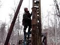 Churn drill bailer sampling in Mongolia