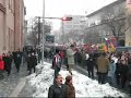 Levon Ter Petrosyan supporters marching in Yerevan