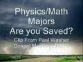 The Physics Parable (Paul Washer)