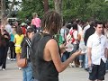 Guy plays with his balls: London Street Performer