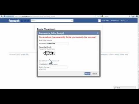 how to close a facebook account