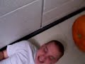 Drew and an Oversized Pumpkin at Monmouth Drew and an Oversized Pumpkin at Monmouth