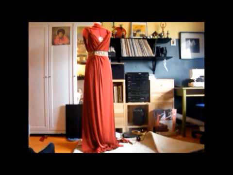 how to dye evening gown
