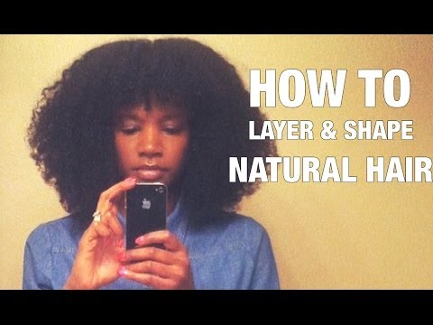 How to cut layers & shape natural hair | LHDC-TV