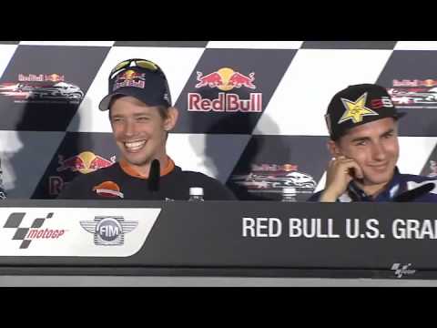 Colin Edwards - Colin Edwards gets the job done at the Red Bull US GP Pre-event Press Conference and replies in one go to all the questions the media in attendance might be ...