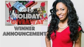2016 Holiday Giveaway Winner