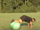Fat Loss Exercise: Stability Ball Knee In - Pushup Combo