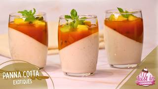 Recette de Panna Cotta Coco, Vanille & Fruit de la Passion | Le Dessert Exotique Rafraîchissant 🍹